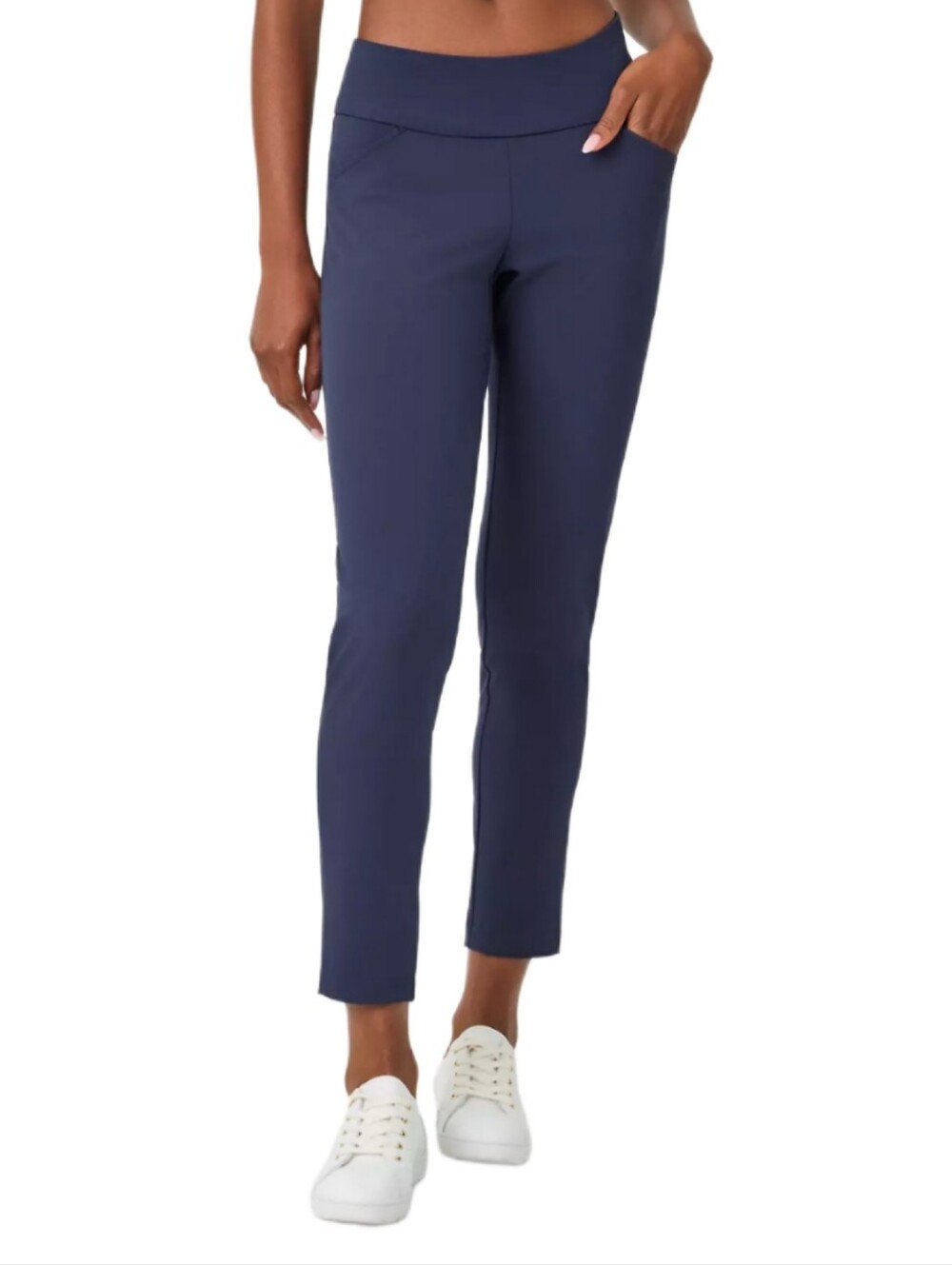 LILLY PULITZER UPF 50+ Luxletic Corso Pant In True Navy - Picture 7 of 13